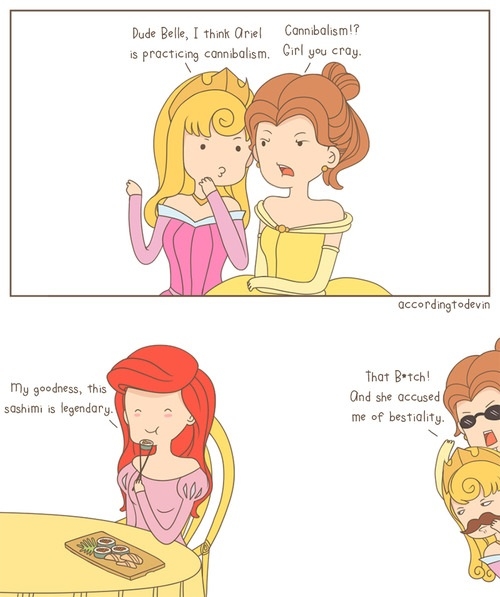 Ariel is a cannibal