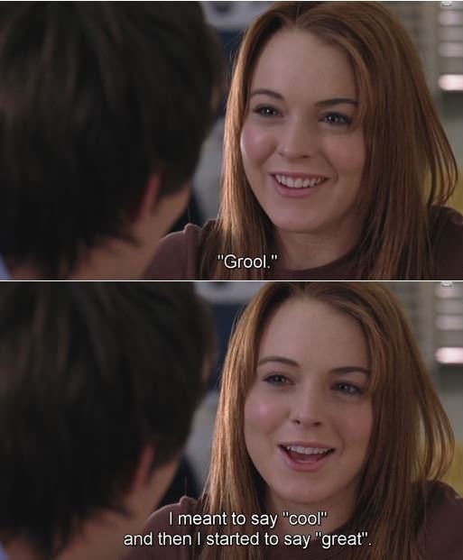 When a girl gets too excited