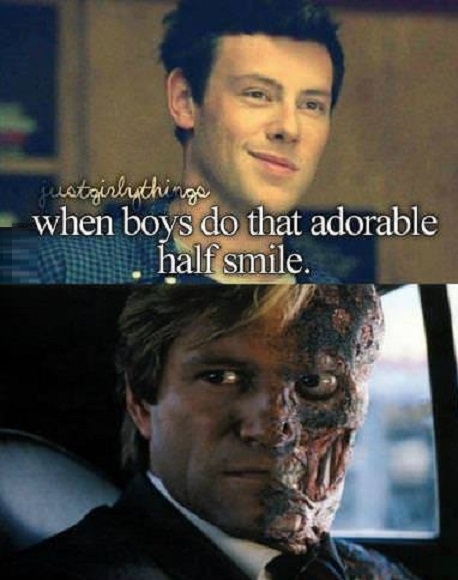 That half smile..