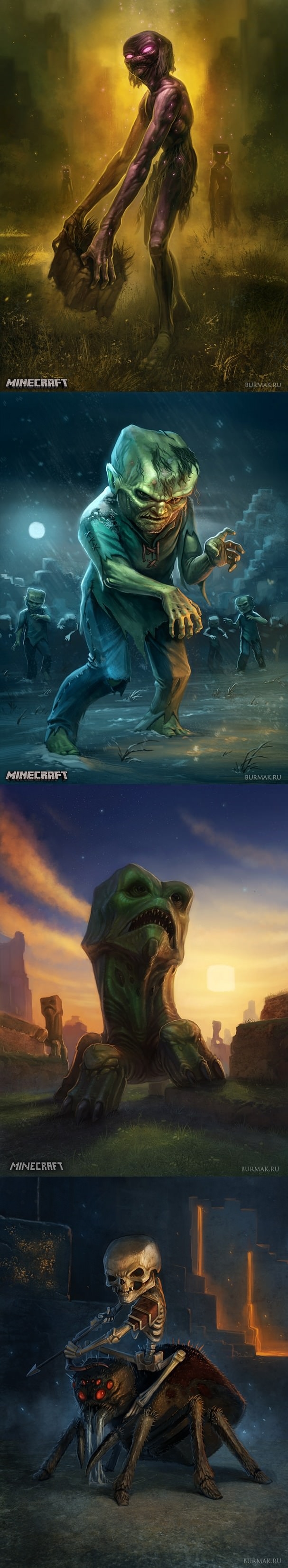 Minecraft as a horror game