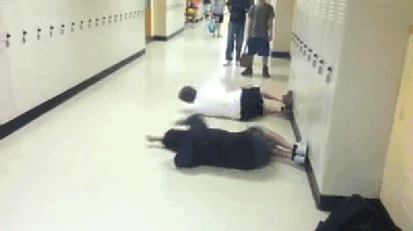Students doing their thing