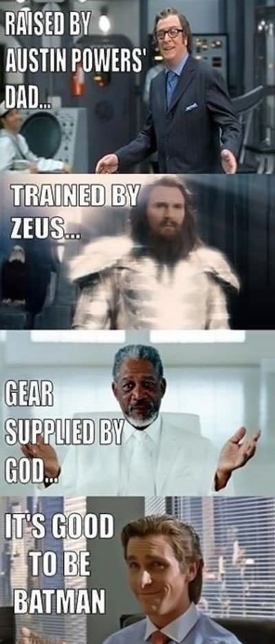 It's good to be Batman