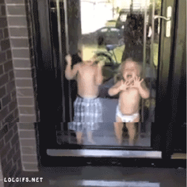 Let us out, daddy!