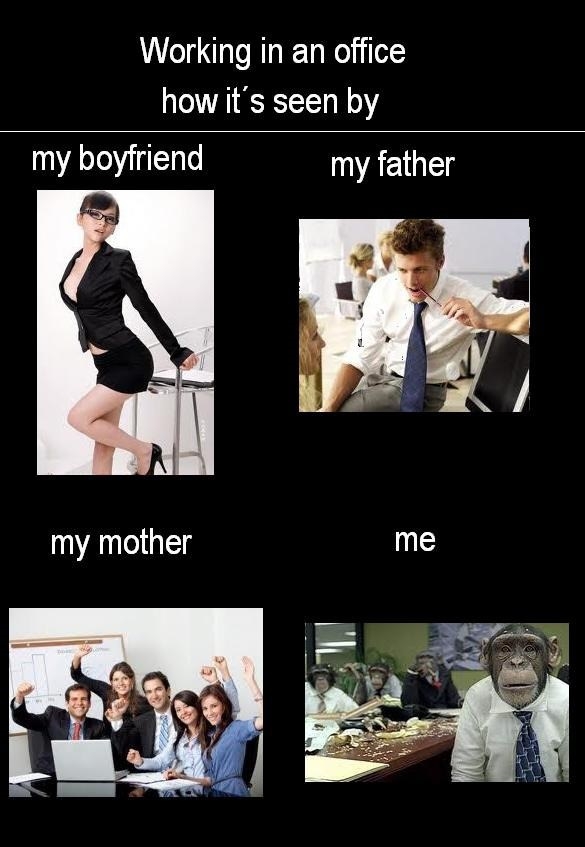 Working in an office