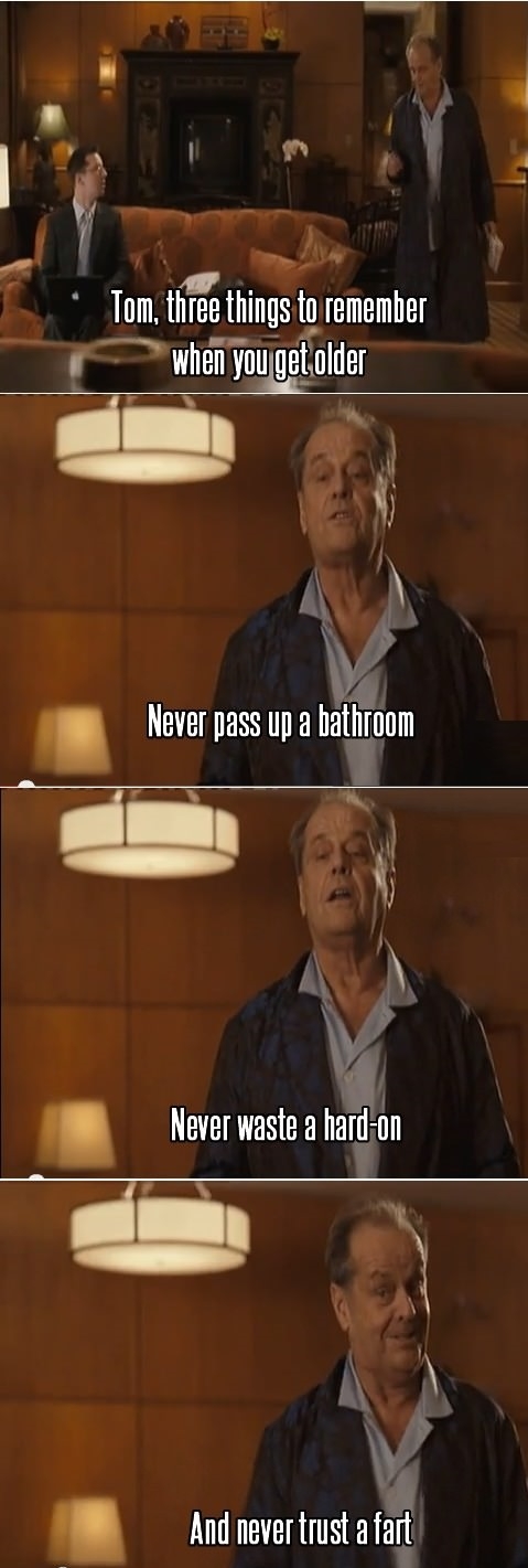 Nicholson's wise words