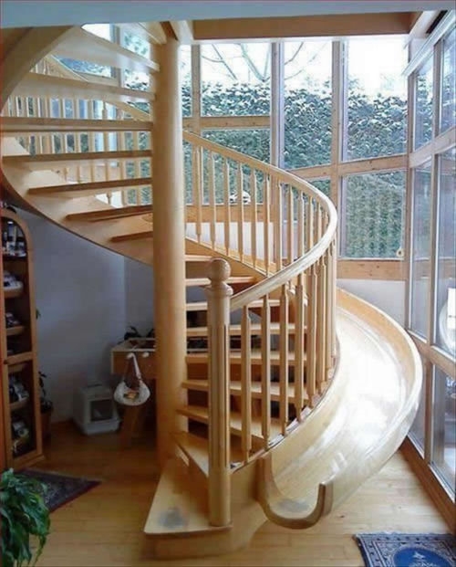 Stairs With A Slide