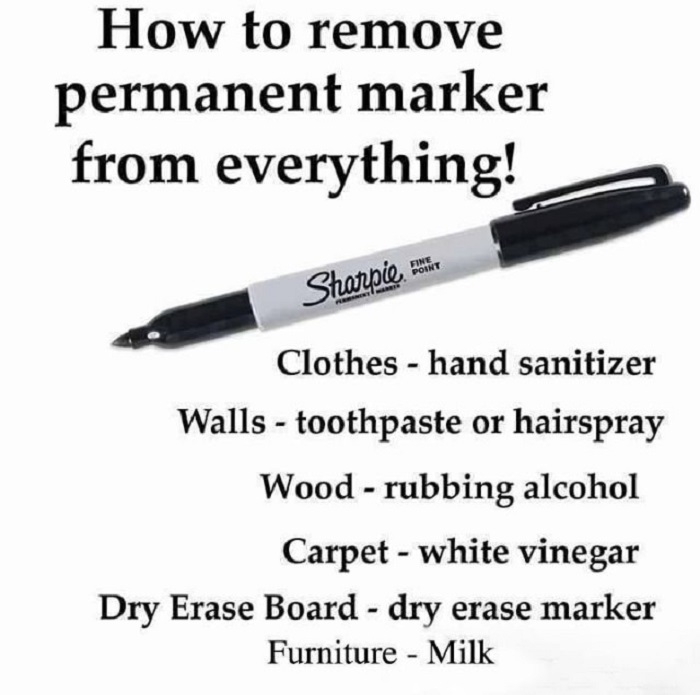 How to remove sharpie