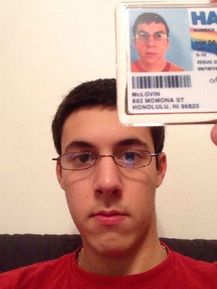 This guy just got a fake id
