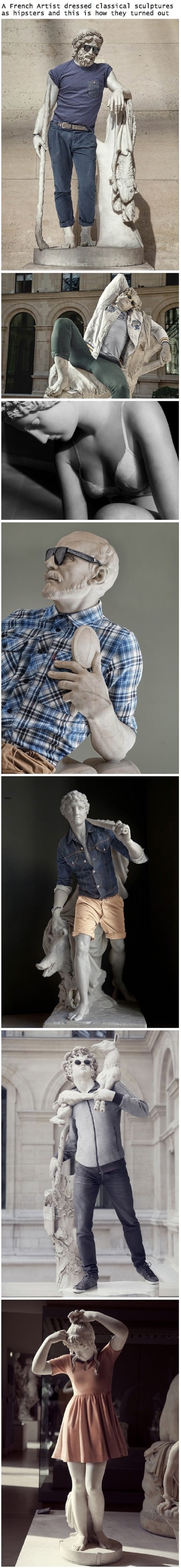 Hipster sculptures