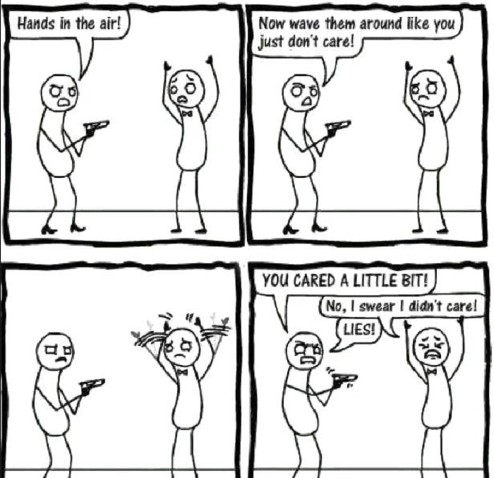 You cared!