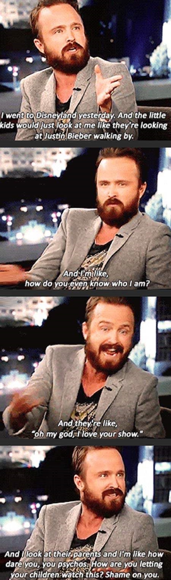 Aaron Paul goes Disneyland