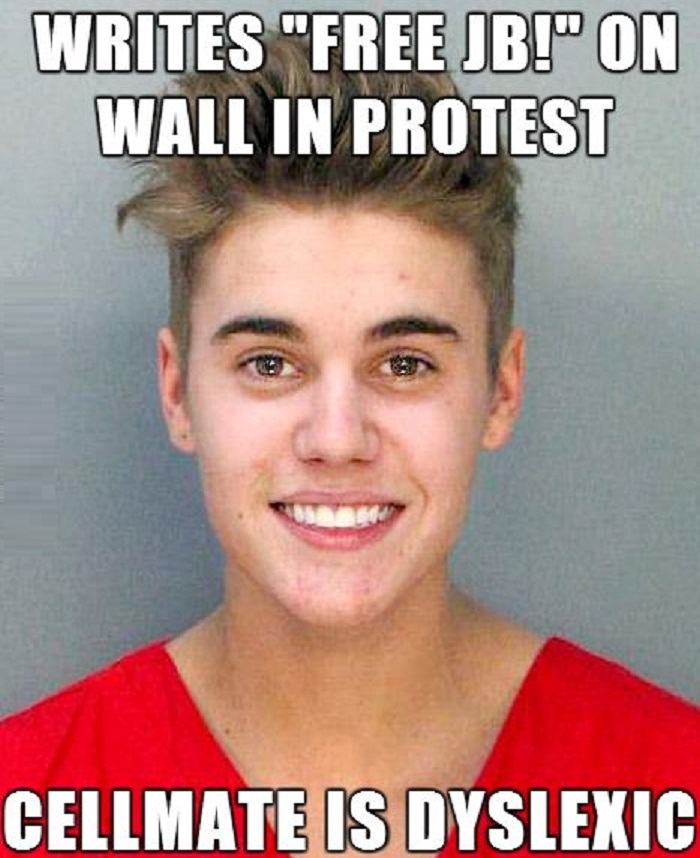 Bad Luck Bieber goes jail