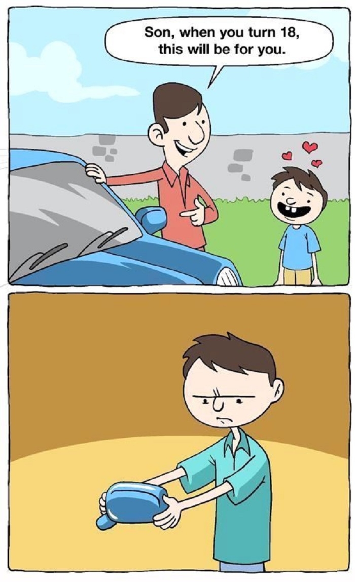 How a dad gives a gift