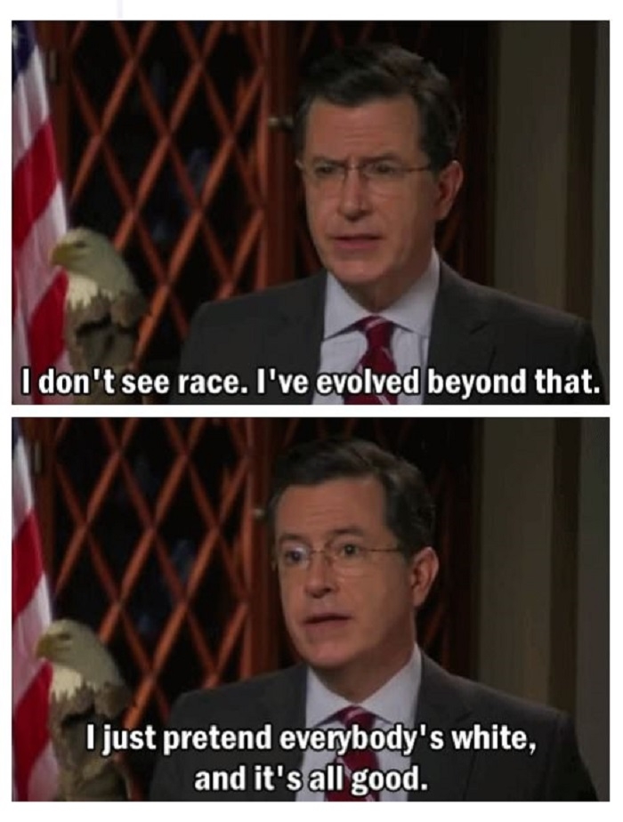 I don't see race