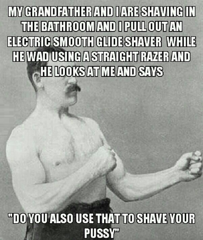Overly manly man