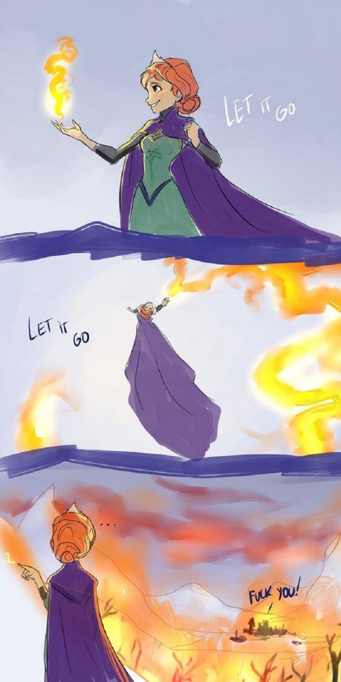 If Elsa uses fire ability