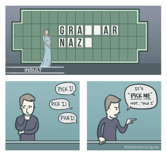 It's grammar nazi!