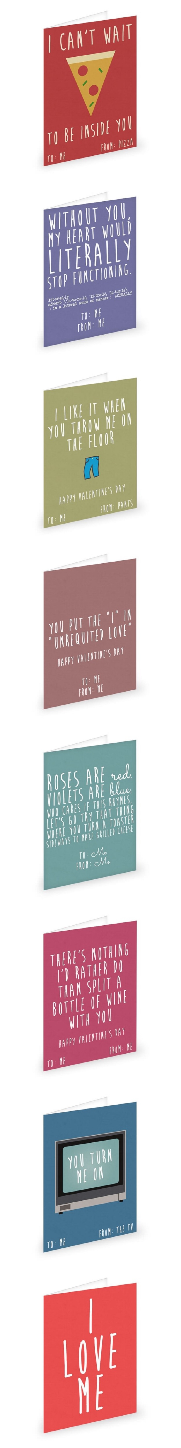 V day cards for yourself