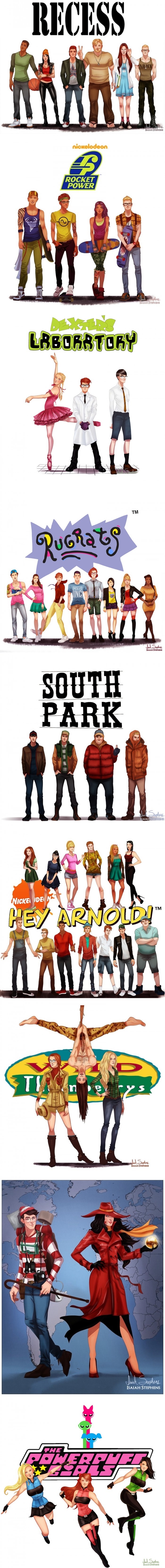 90s cartoons recreated