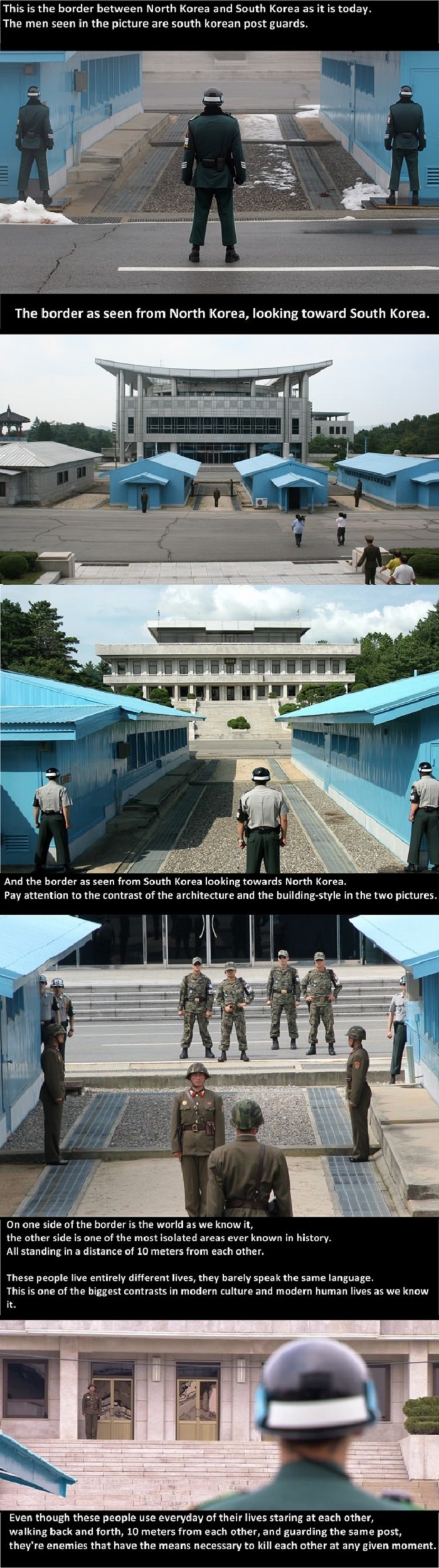 North & South Korea border