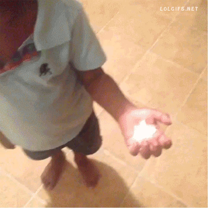 He used the wrong hand