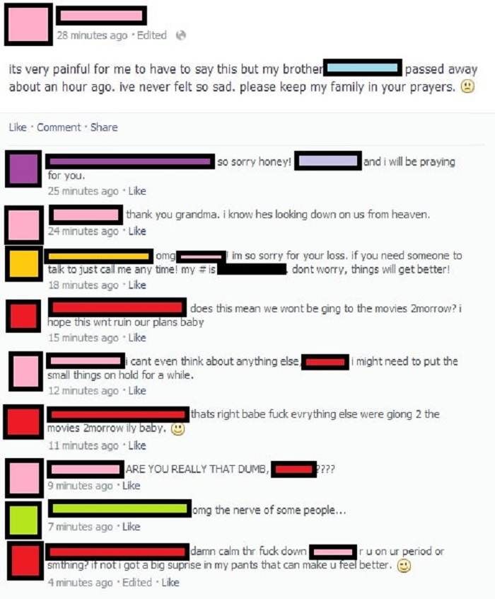 Most insensitive guy ever