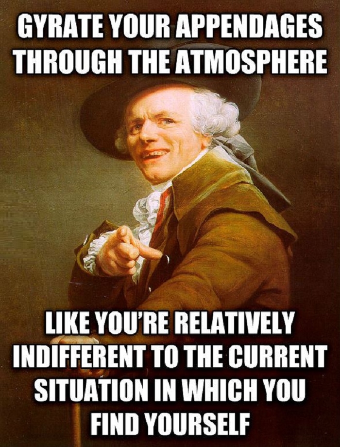Joseph Ducreux at a party