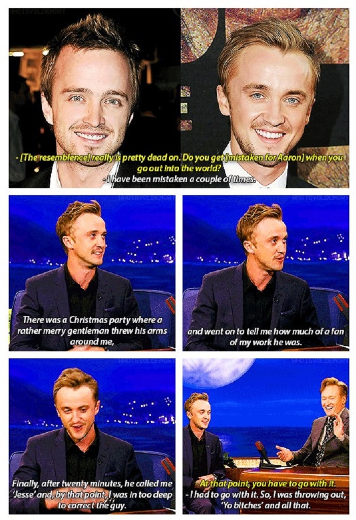 Aaron Paul & Tom Felton