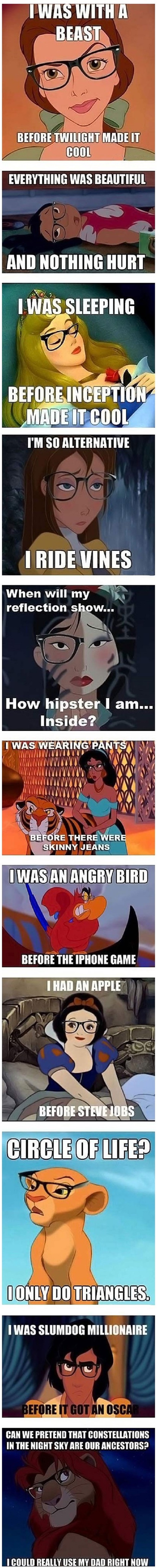 Hipster Disney Princesses