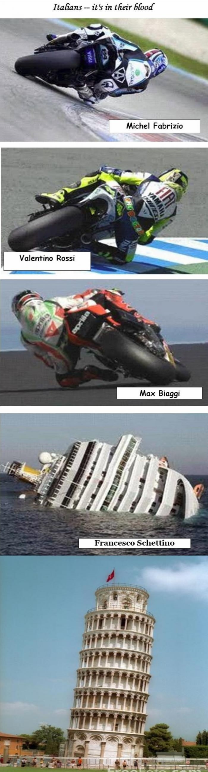 Italians, it's in their blood