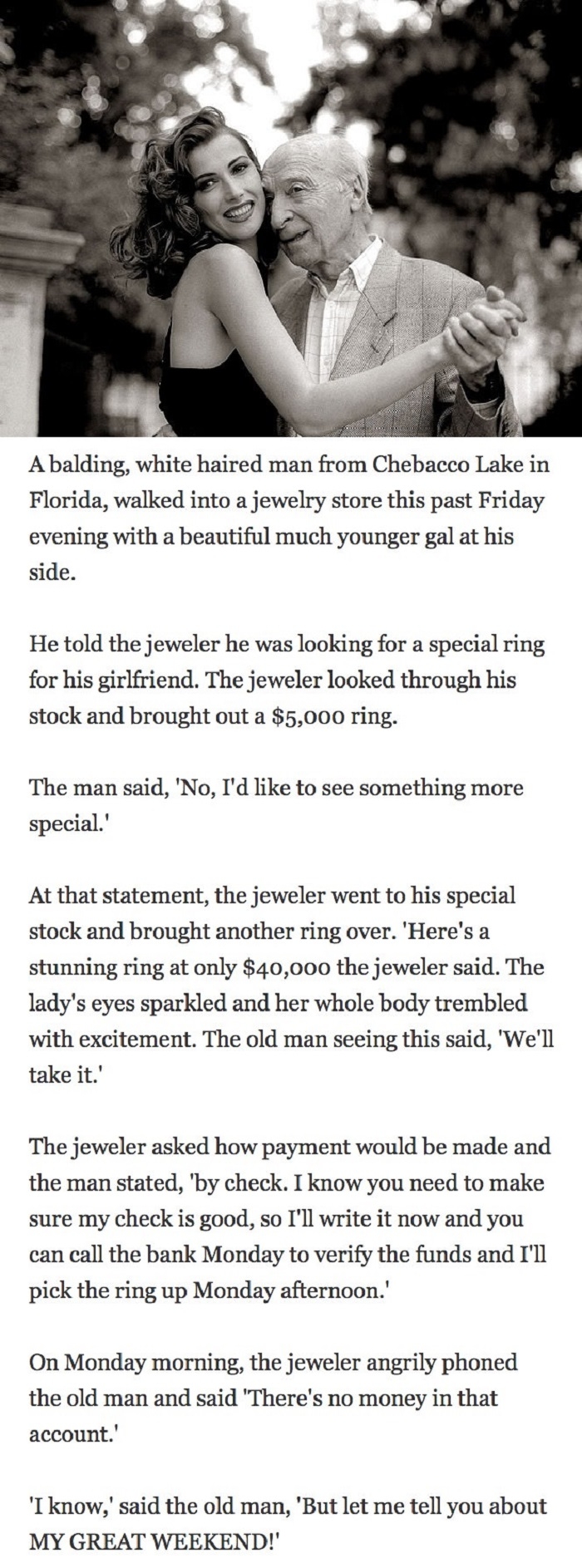 Most brilliant senior ever