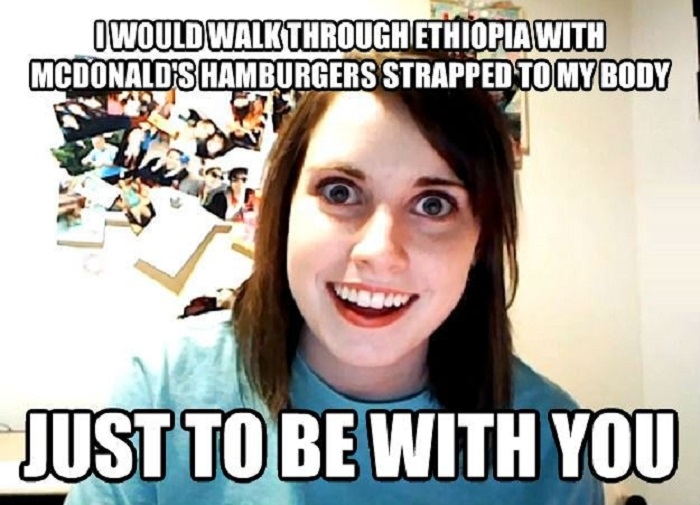 Overly attached gf