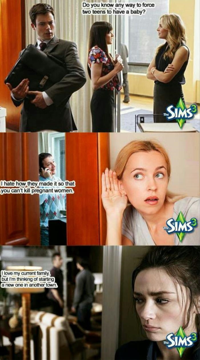 Never discuss the Sims