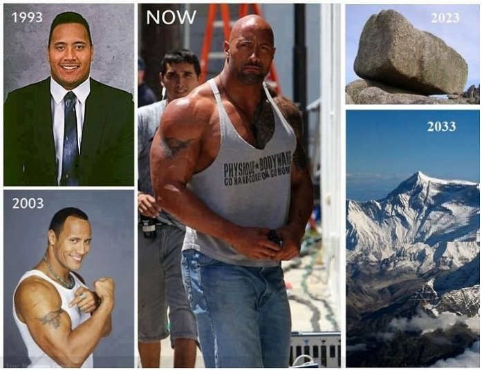 The Rock through the ages