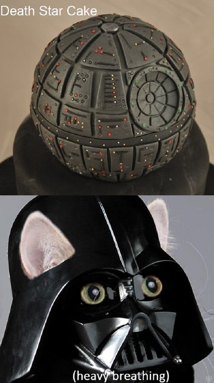 Death Star chocolate cake