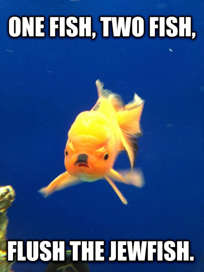Hitler fish reads Dr. Seuss