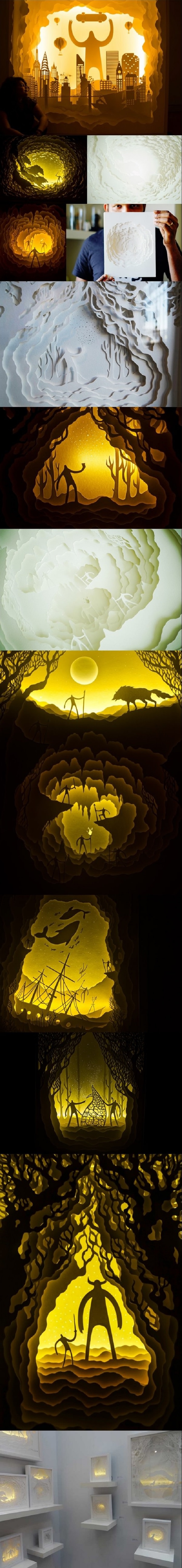 Illuminated paper