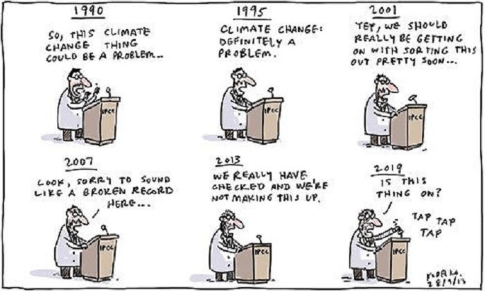 Climate change warnings