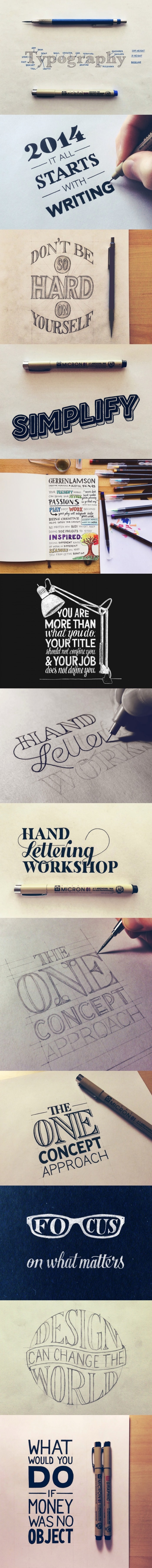 Hand lettering