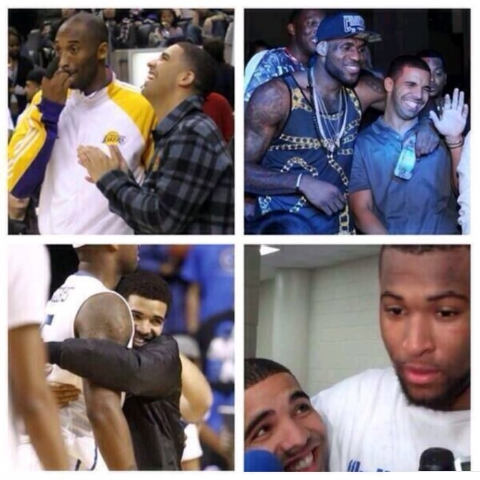 Drake looks like a proud gf