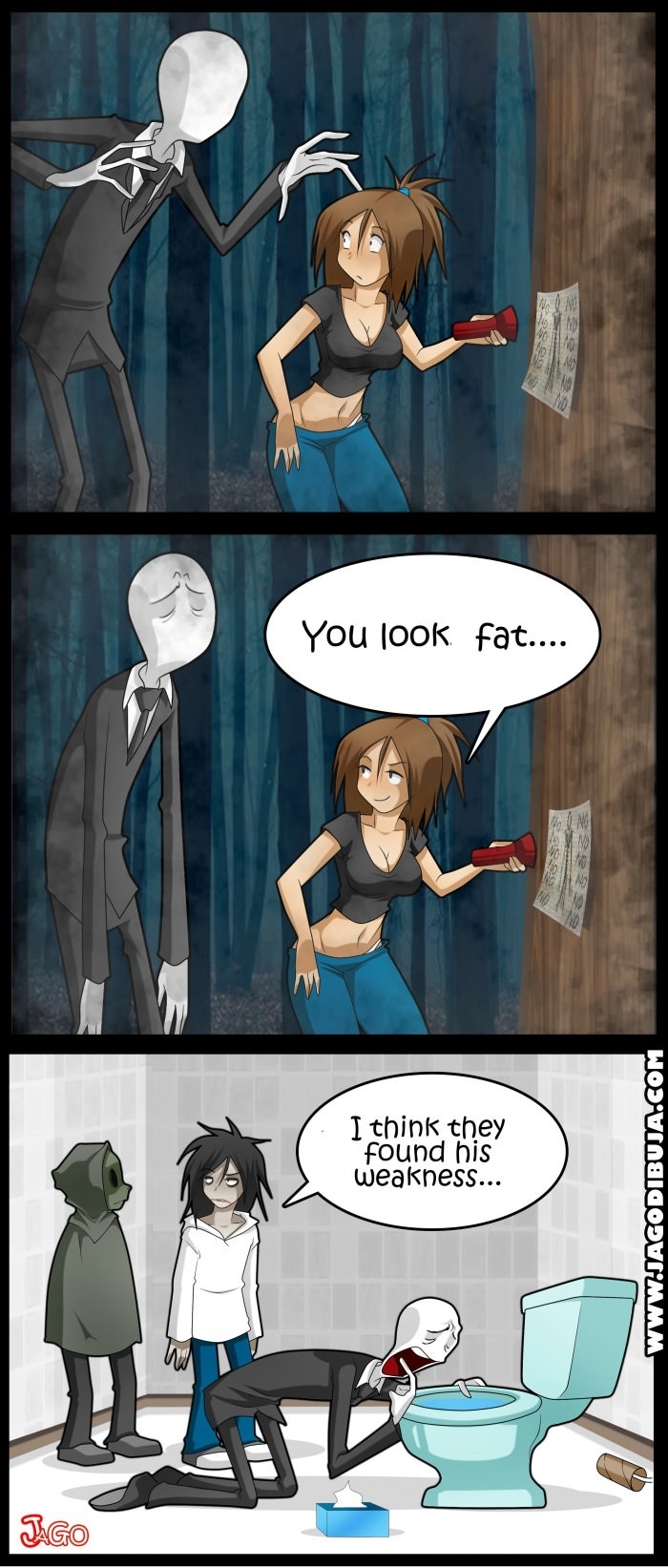 Slenderman's weakness