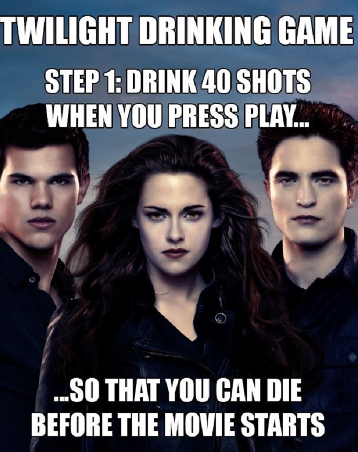 Twilight drinking game