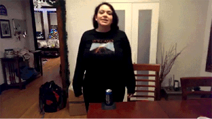Crushing cans with cans