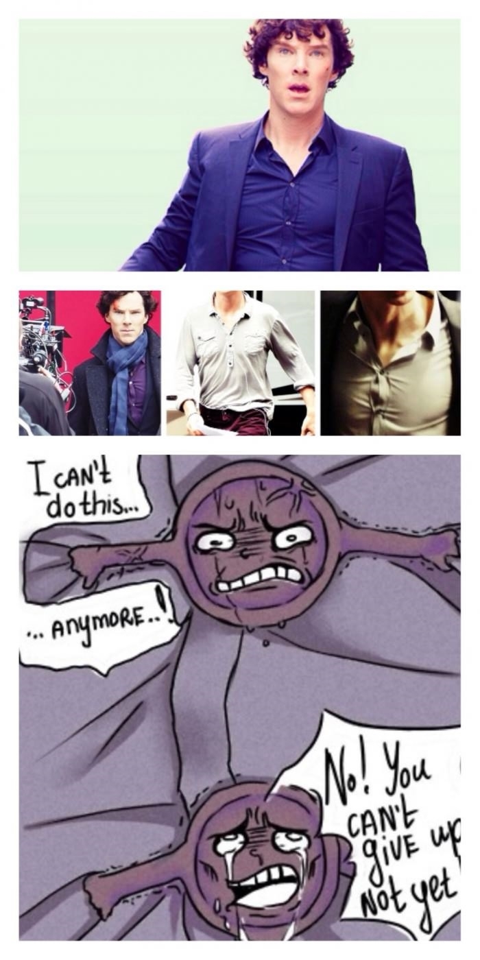 If Sherlock's shirt could talk..