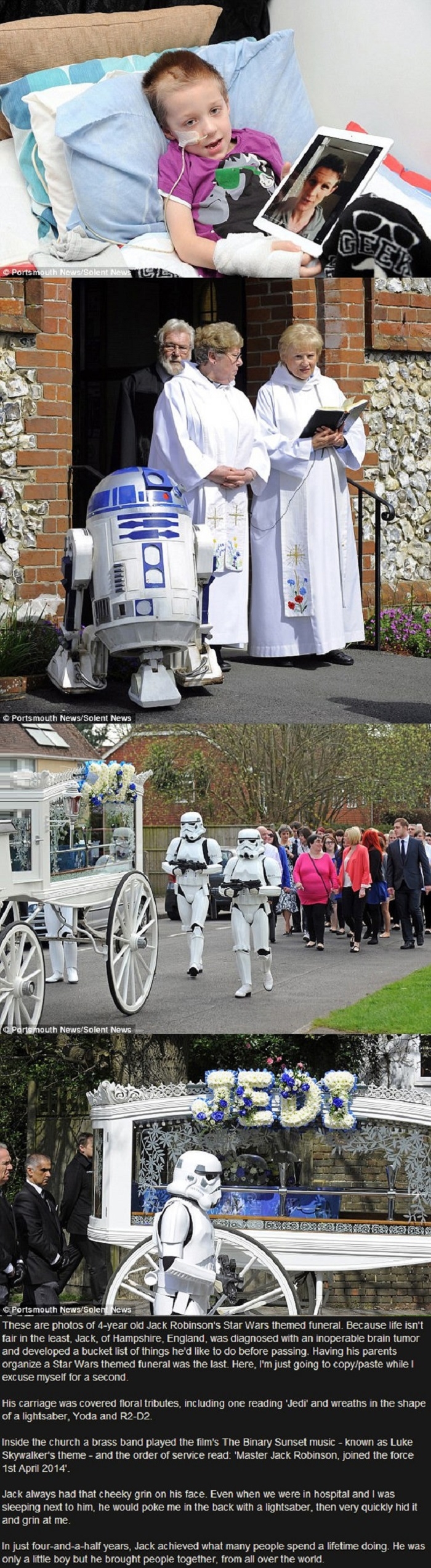 Little boy's final wish