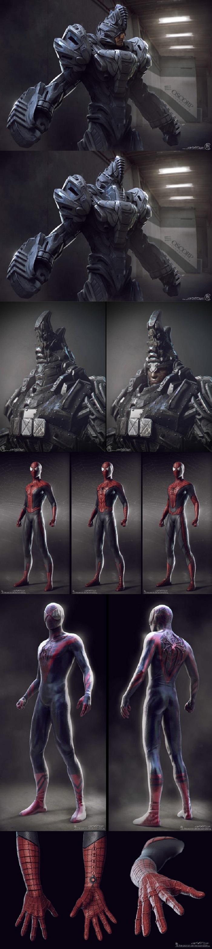 Amazing Spiderman 2 designs