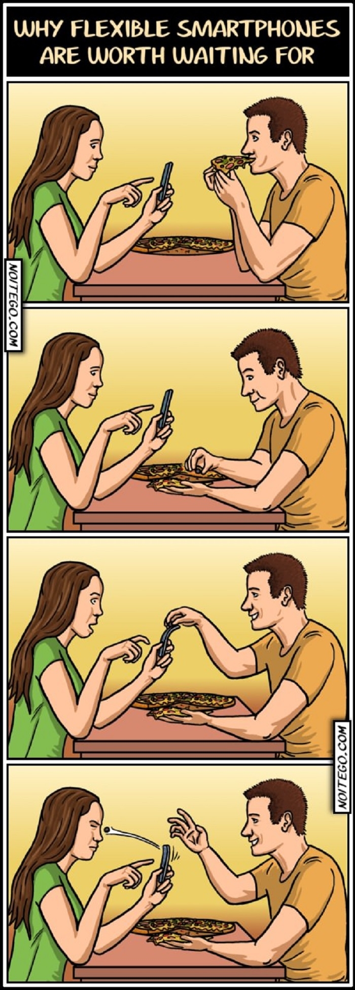Flexible smartphones