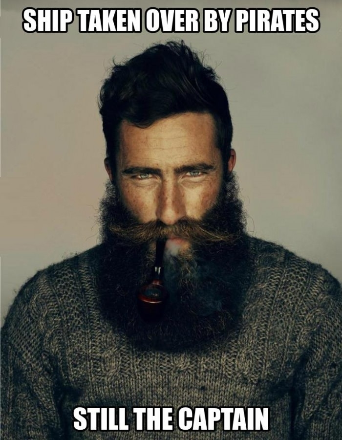Photogenic sea captain