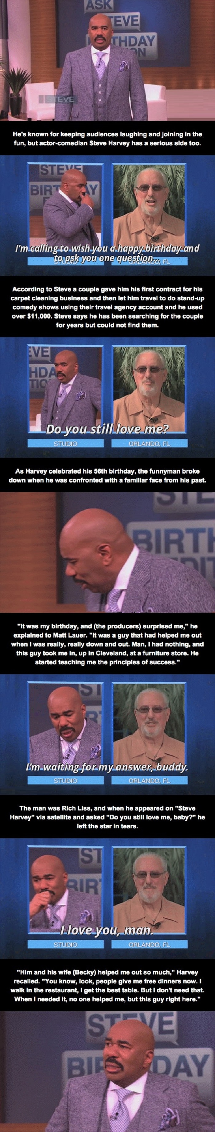 Steve Harvey gets a surprise