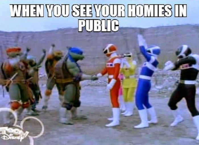 Seeing homies in public